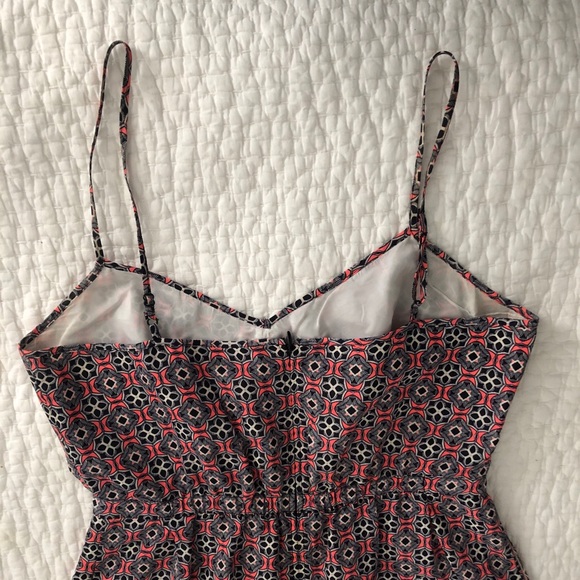 J. Crew pink & navy geometric sundress w/ pockets - Picture 3 of 4